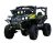 Masinuta electrica pentru copii, Kinderauto CAPE-X 4×4 100W, 12V, scaun tapitat, grafiti Green