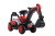 Mini excavator pentru copii  1-3 ani, model Kinderauto BJXZ216 cu incarcator manual, rosu