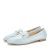 Mocasini albastru pal cu perle Meredith M2