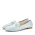 Mocasini bej cu perle Meredith M2