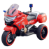 Motocicleta cu 3 roti, Kinderauto POLICE BJML5188 60W, 6V cu scaun tapitat, culoare albastra