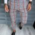 Pantaloni barbati eleganti regular fit in carouri B1910  S2-3 F6-5.1