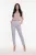 Pantaloni eleganti pana de culoare gri cu talie inalta