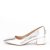 Pantofi argintii cu toc mic Elena 01