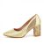PANTOFI AURII CU TOC GROS LIANA 04