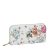 Portofel din piele naturala 8954 07 Alb cu imprimeu floral