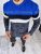 Pulover barbati gros slim fit bleumarin T3572   87-2