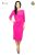 Rochie casual-office roz