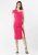 Rochie eleganta fucsia conica cu slit pe picior