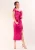 Rochie eleganta din tafta elastica fucsia