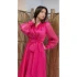 Rochie sacou fucsia cu accesorii funde din pietre