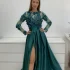 Rochie eleganta lunga din tafta roz cu buzunare laterale