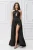 Rochie lunga neagra eleganta