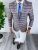 Sacou barbati in carouri  slim fit B4239 111-2