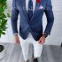 Costum barbati slim fit + Vesta B4223 125-5