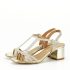 Sandale champagne cu sclipici BSZ8083 128