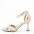 Sandale elegante bej cu toc conic OR141