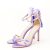 Sandale elegante mov cu pene BSX8005 128