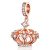 Talisman din argint Rose Gold Crown