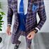 Costum barbati slim fit + Vesta B4222 D3-4.1