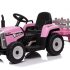 Tractoras electric Kinderauto BJ611 60W 12V cu remorca si telecomanda  Red Rose