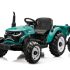 Tractoras electric pentru copii, Kinderauto 1804, 90W, 12V 10Ah, cu remorca basculabila, galben