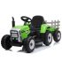 Tractoras electric Kinderauto BJ-611, 70W, 12V PREMIUM cu remorca si telecomanda  Rosu