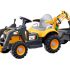 Excavator electric pentru copii Kinderauto X7, 110W, 12V-12Ah, scaun tapitat, telecomanda, echipare Premium, rosu