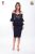 Rochie MBG Collection de ocazie conica cu maneci clopot si peplum la talie