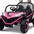 UTV electric pentru 2 copii Kinderauto Dune-Buggy 200W 12V, cu roti MOI, culoare Rosu