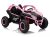 UTV electric pentru copii Kinderauto Dune-Buggy SPORT, 2 locuri, 800W, 24V 10Ah, scaune tapitate, roti moi EVA, roz