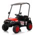 UTV electric pentru 4 copii, Kinderauto Golf-Kart 400W 24V 7Ah, cu roti moi, culoare albastra