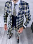 Costum barbati slim fit + Vesta B4222 D3-4.1