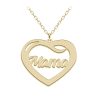 Tokyo – Colier din argint 925 placat cu aur galben 24K cu inimioara personalizata