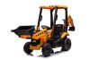 Tractoras electric pentru copii JCB 70W 12V cu incarcator si cupa manuala, culoare Galbena