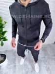 Trening barbati NEGRU pantaloni + hanorac  B3405 55-2