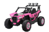 UTV electric 4×4, pentru 2 copii, Kinderauto RZR2000, 180W, 12V, echipare PREMIUM, roz