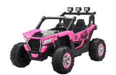 UTV electric 4×4, pentru 2 copii, Kinderauto RZR2000, 180W, 12V, echipare PREMIUM, roz