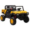 UTV electric pentru 2 copii Caterpilar CAT 90W 12V 10Ah, standard, culoare Galben