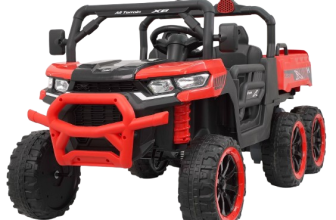 UTV electric pentru 2 copii Kinderauto X-Force 300W 24V premium, culoare rosie