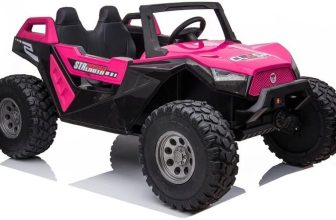 UTV electric pentru 4 copii, Kinderauto Buggy XXL , 500W 24V 14Ah, culoare roz